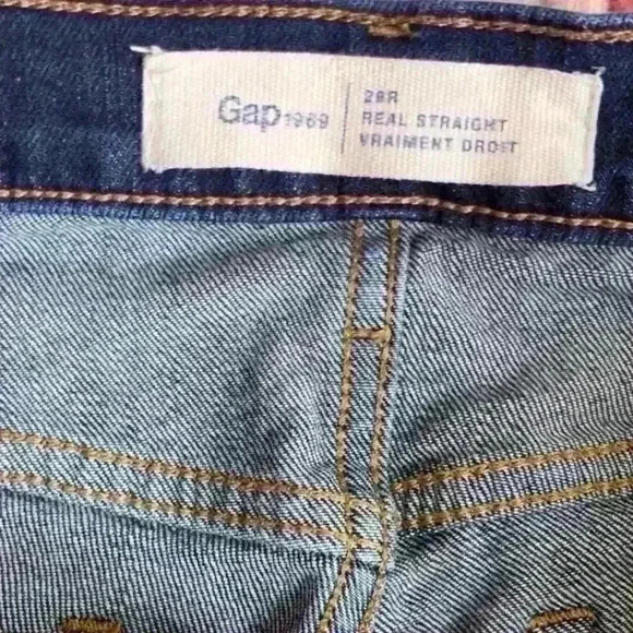 ⭐️HP ⭐️  GAP  1969 Real Straight Jeans - Picture 13 of 13